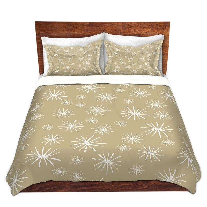 Ensemble de housse de couette pissenlits, 1 housse simple + 1 taie standard