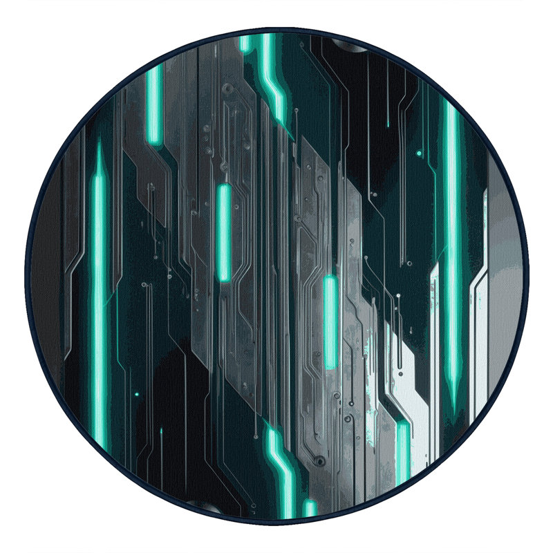 Void Cluster Rug, Round 6'
