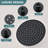 12-Inch Matte Black Rainfall & Handheld Shower System with 360° Adjustable Curved Extension Arm