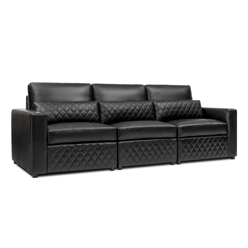 Pisa Effiom 3 Seats Leather Sofa 