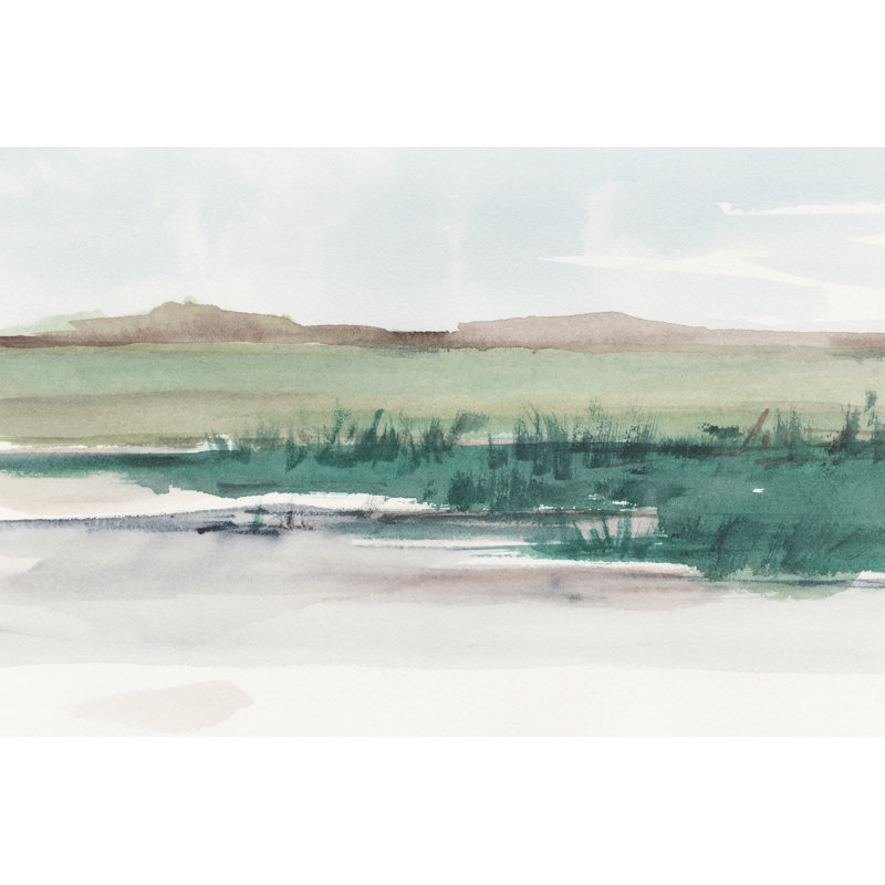 Emerald Grassland II 1 Piece Wrapped Canvas Wall Art, 76.2cm H x 50.8cm W