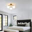 3- Lights 20.08'' Modern Black/Brass Iron Glass Cover Globe Semi Flush Mount Lighting For Bathroom/Hallway/Entryway-619160585