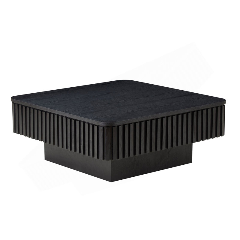Table basse carrée 35,43 pouces Modern Handcraft, Noir