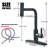 Mosson Matte Black 4-Mode Pull-Out Kitchen Faucet with 10-Inch Round Deck Plate