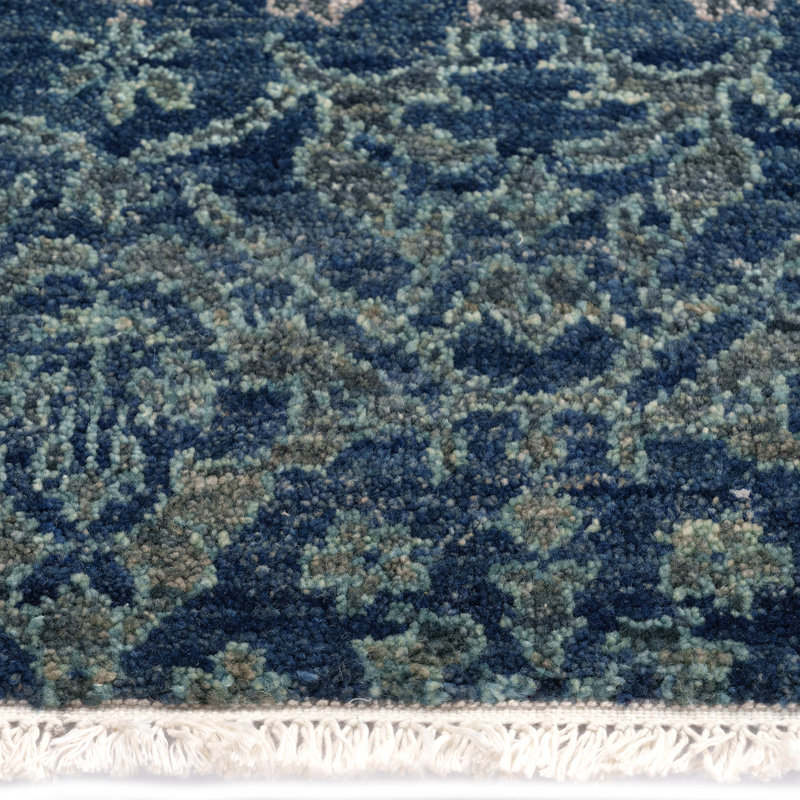 Sonah Performance Hand Knotted Wool Oriental Indoor Rug, Rectangle 9' x 12'