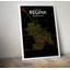 Regina City Map - No Frame Print-86938773