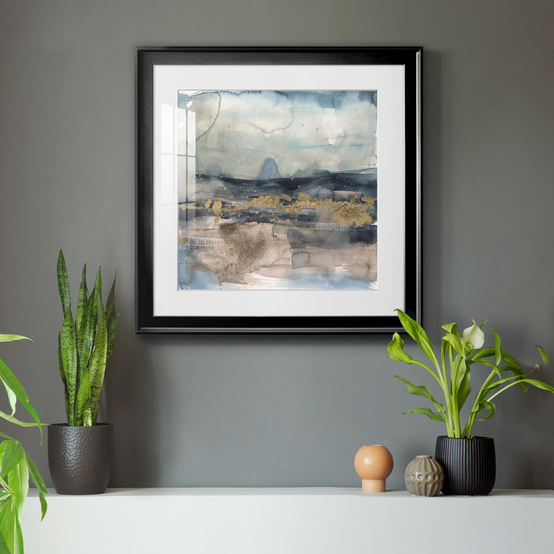 «Shadow Sea Fan II», reproduction encadrée de qualité supérieure - prête à être accrochée, H 16 po x l 16 po x P 1 po