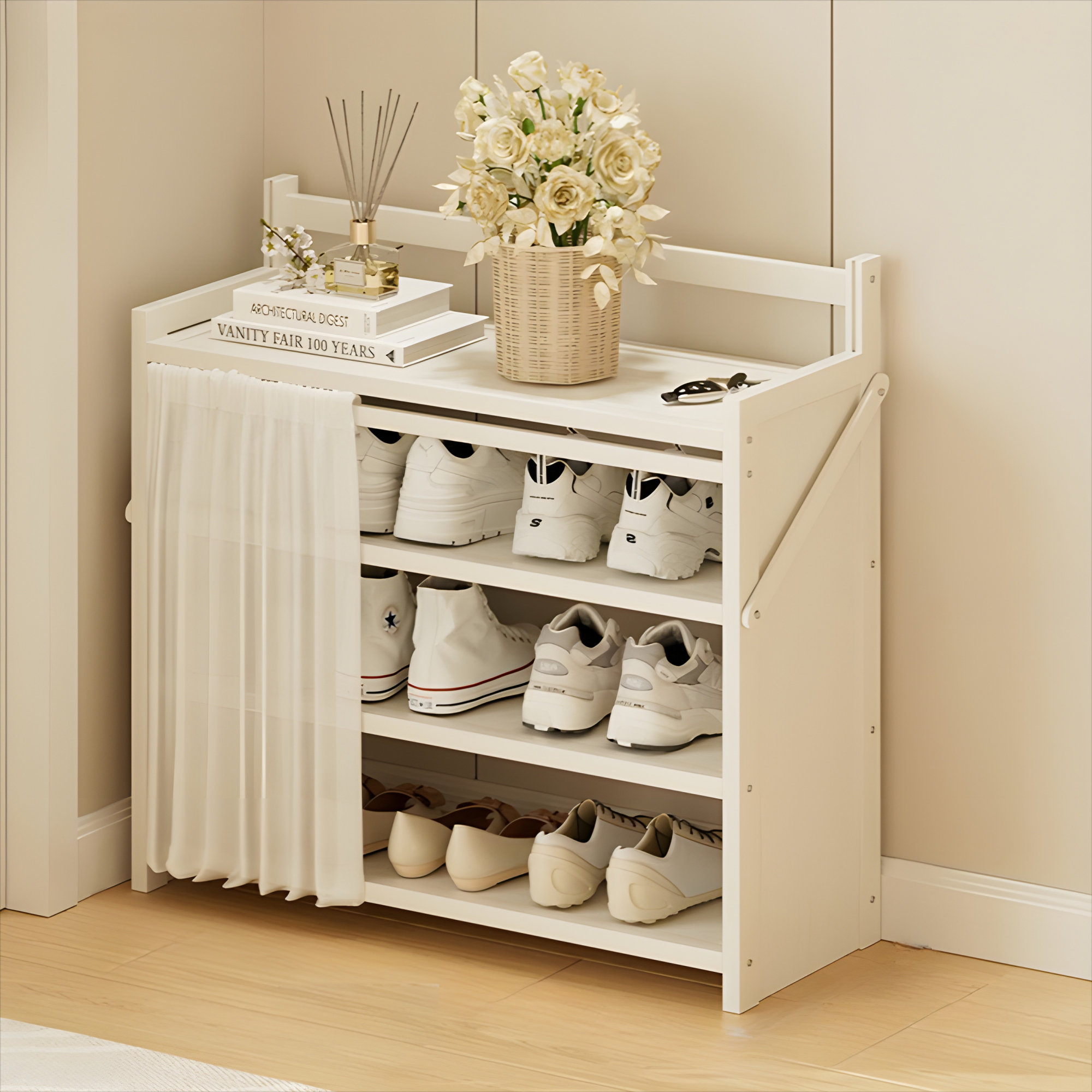 Red Barrel Studio® Non Installation Folding Shoe Rack, Multi-Layer - Main Image