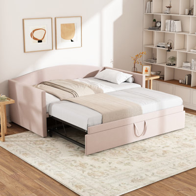 Upholstered Daybed With Pop Up Trundle