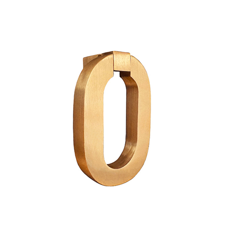Oval Ring Hardware in Satin Brass