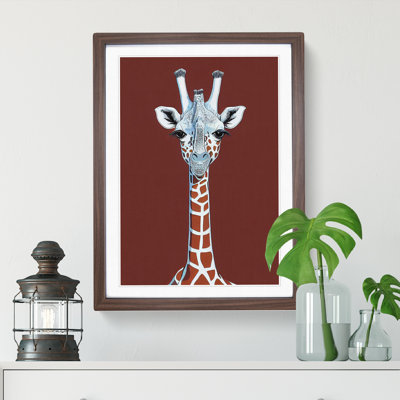 Unique Giraffe - Single Picture Frame Print