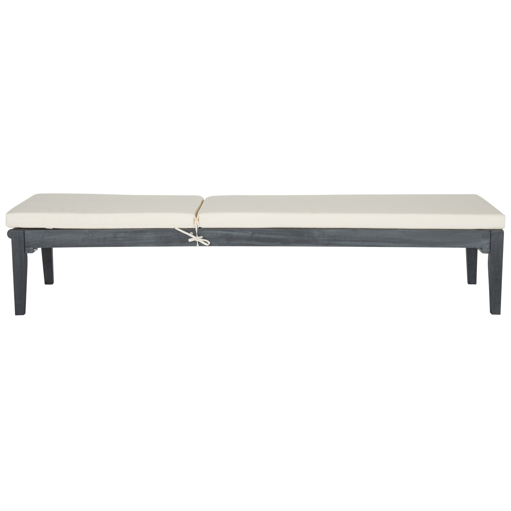 Arwen 23.6'' Outdoor Acacia Chaise Lounge, Ash Gray