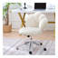 Fauteuil pivotant à 360 ° réglable en hauteur, fauteuil pivotant, tissu en peluche, fauteuil de bureau personnel-398641061