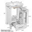 Meuble-lavabo simple 18 po avec plateau en céramique-363536993