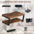 2-Tier Floating Wall Mounted AV Shelf With Cable Management - Heavy Duty Steel Frame Media Stand For Projector, Gaming Console & Entertainment Center