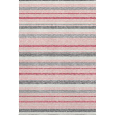 Premium Machine Washable Prisco Pink Rug