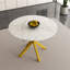 Table de salle à manger moderne et simple avec pales extensibles, base en acier au carbone en X, robuste et durable, convenant aux restaurants, petits appartements et cuisines (peut accueillir 4 à 6 personnes)