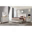 Grand lit glamour champagne avec éclairage à DEL, durable et élégant pour les chambres modernes