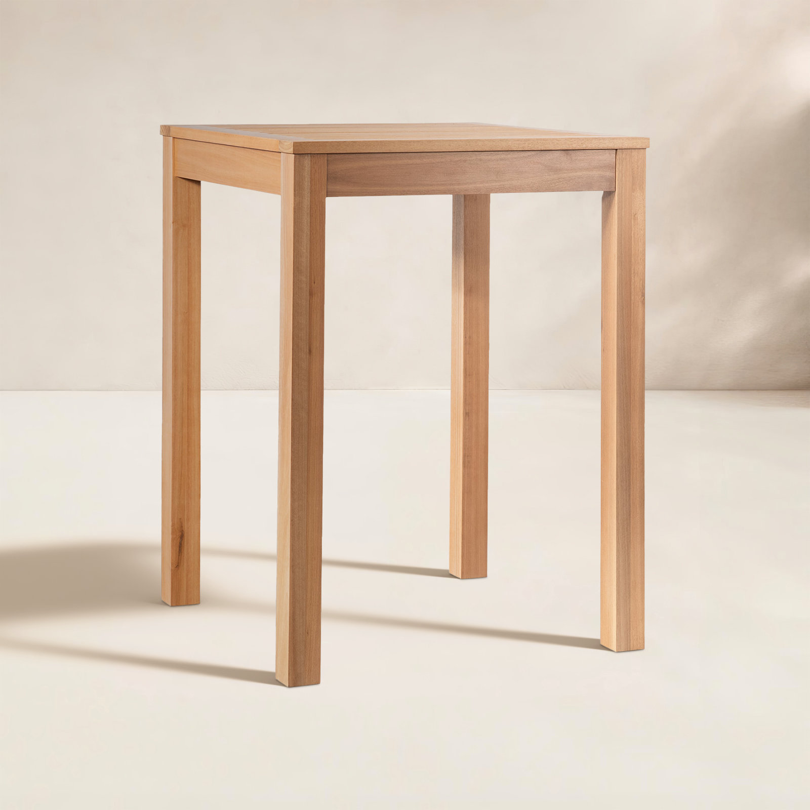 Dustin 32" Eucalyptus Patio Bar Table