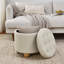 Repose-pieds rond avec rangement-975155082