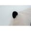 Cozy Panda - Inspired, 28,76 po de profondeur, ultra doux, mousse à haute résilience, sans accoudoirs, utilisation en blanc et noir, 11,19 po de hauteur, dossier à coussin déchiqueté