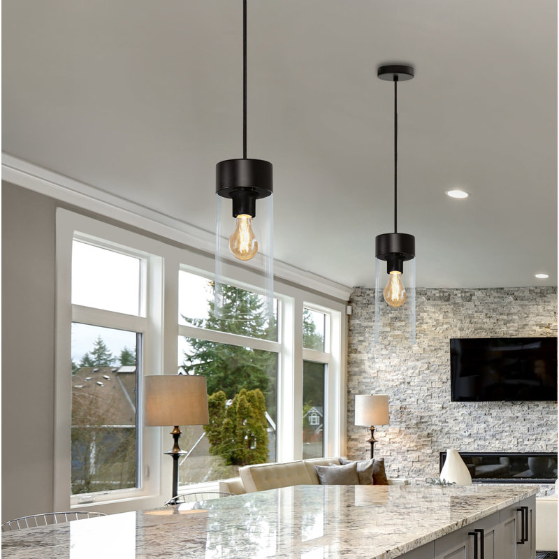 Monterey 1 - Light Matte Black Single Pendant