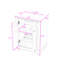 Meuble-lavabo 24 po avec lavabo en céramique, portes à fermeture en douceur, tablette intérieure réglable et dossier ouvert-2021195809