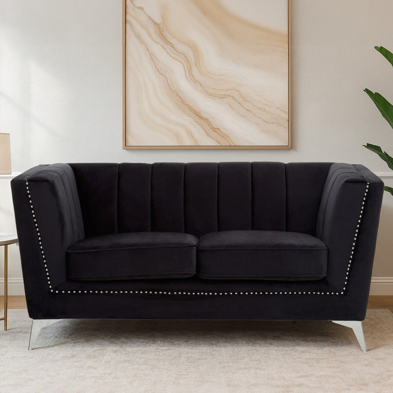 Grabill 2 Seater Sofa, Black