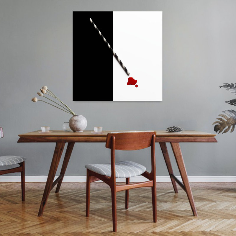 Art contemporain, art contemporain abstrait, H 32 po x l 32 po