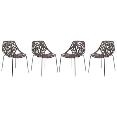 Octavien Modern Stackable Dining Chair – Lightweight, Sturdy, Stylish & Easy to Assemble