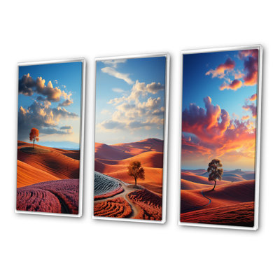 «Landscape Colorful Horizons» - ensemble de 3 reproductions