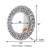Rillamas 34" Crystal Round Decorative Wall Mirror