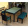 Suffern 6 - Person Wicker Patio Dining Set with Rectangular Table