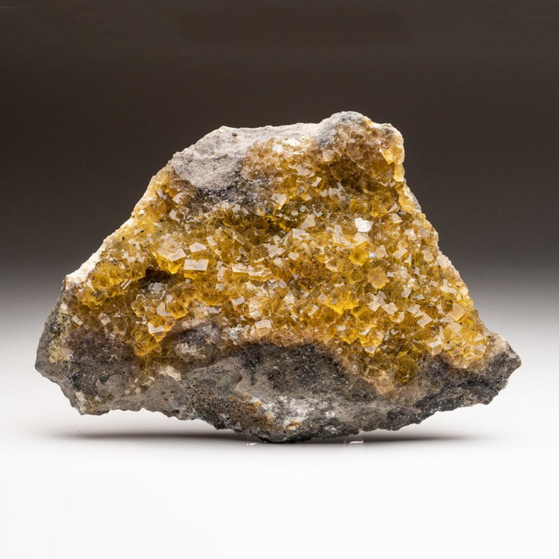 Yellow Fluorite From Moscona Mine, Villabona District, Asturias, Spain