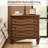 Wood Nightstand with Charging Station, 3 Drawers Bedside Table with USB, Type-C & AC Outlets-93998003