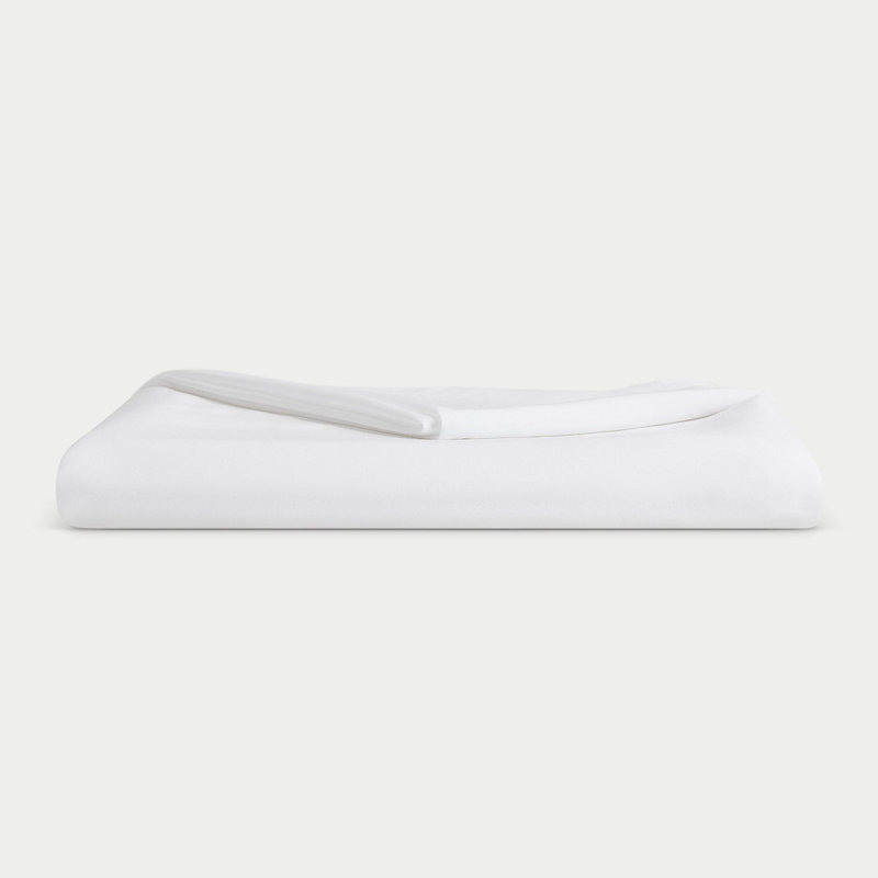 Rayon From Bamboo Flat Sheet, Twin Flat Sheet, White