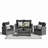 4-Piece Wicker Patio Conversation Set With Glass Table And Black Cushions-204987122-204987125
