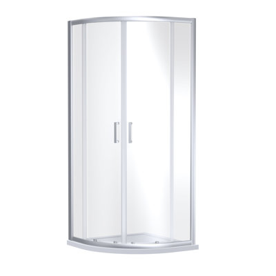 Bayswater 1000mm Chrome Single Door Quadrant Shower Enclosure 6mm Glass
