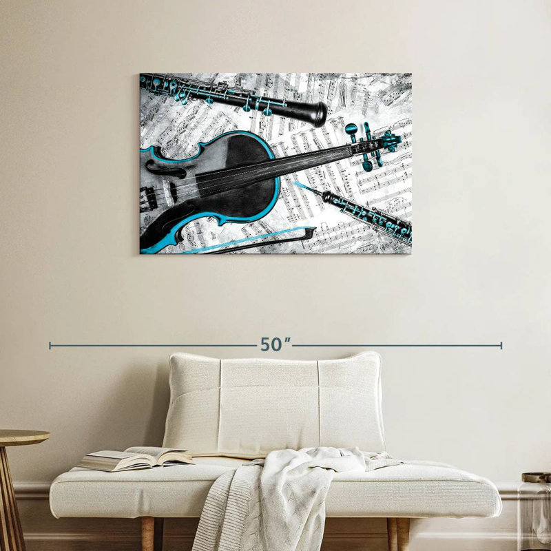 Abarca Musical Instruments Pop, 24" H x 36" W