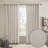 1 PCS 50x108" Plaid Rod Pocket and Back Tab Curtain Panel with Fleece Lining-123100783