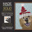 «Christmas Golden Retriever and Spring Santa Hat», reproduction encadrée - bois massif-553943286-553943281