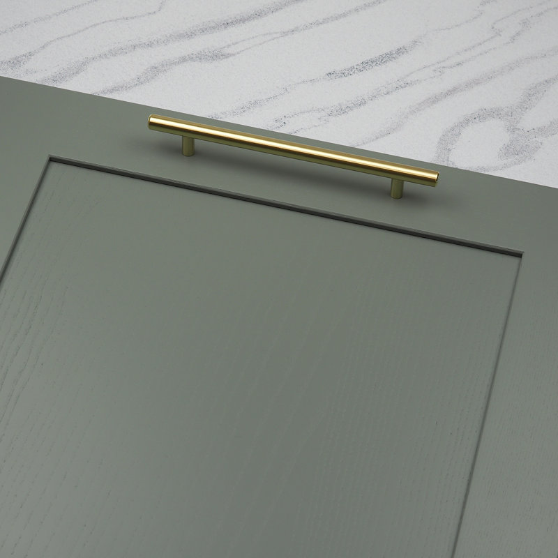 Brushed Brass T-Bar Handles, 160mm