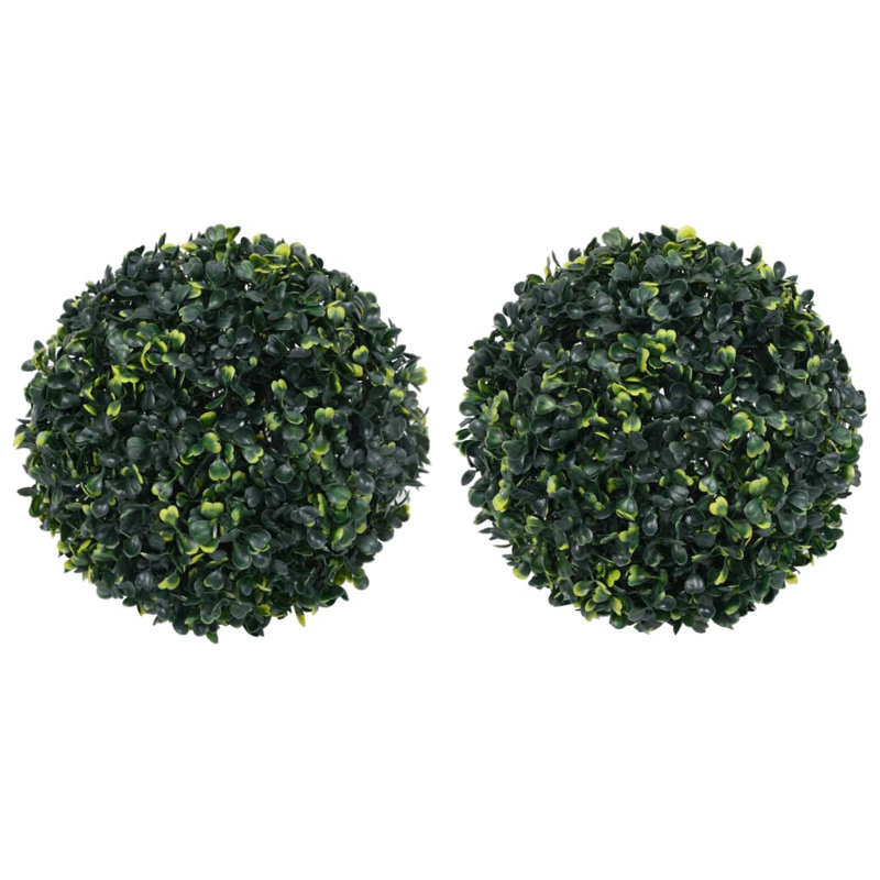 Faux Boxwood Plant in Pot, 17.72cm H x 17.72cm W x 45cm D
