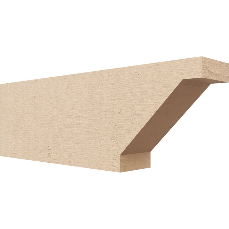 Burlington Woodgrain TimberThane Ra partier queue, brun clair apprêté, H 4 po x l 12 po x P 2 po
