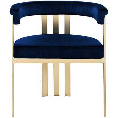 Marcello Velvet Ladder Back Arm Chair