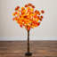 4 pi. Arbre d'automne artificiel pré-éclairé avec 68 lumières DEL blanc chaud pré-éclairées