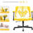 Ergonomic Criss Cross Armrest Office Chair with Wheels – Linen Upholstery & Adjustable Features-1530248228