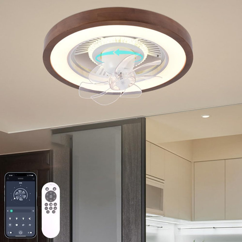 Ventilateur de plafond 10 po avec lumières DEL Eurydice