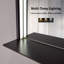 24" W x 32" H Matte Black Framed LED Mirror with Bluetooth Speaker and Integrated Cell Phone Charger