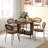 Mobile Folding Dining Table Extendable Kitchen Table Storage Shelf